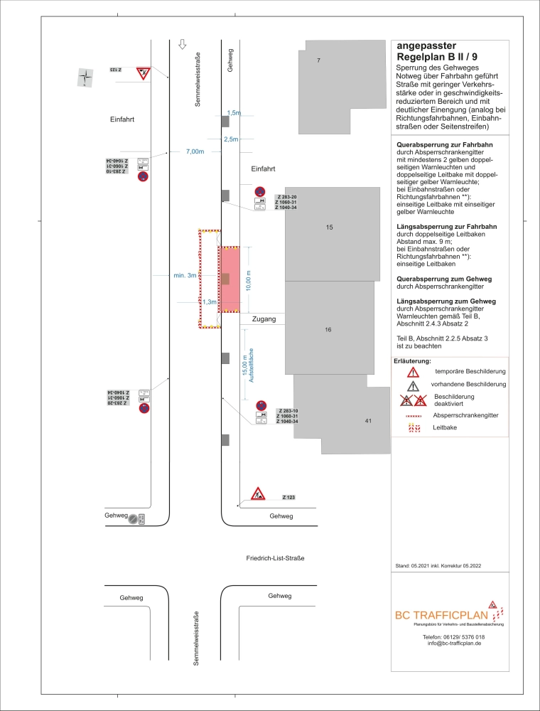 Planung von bc trafficplan