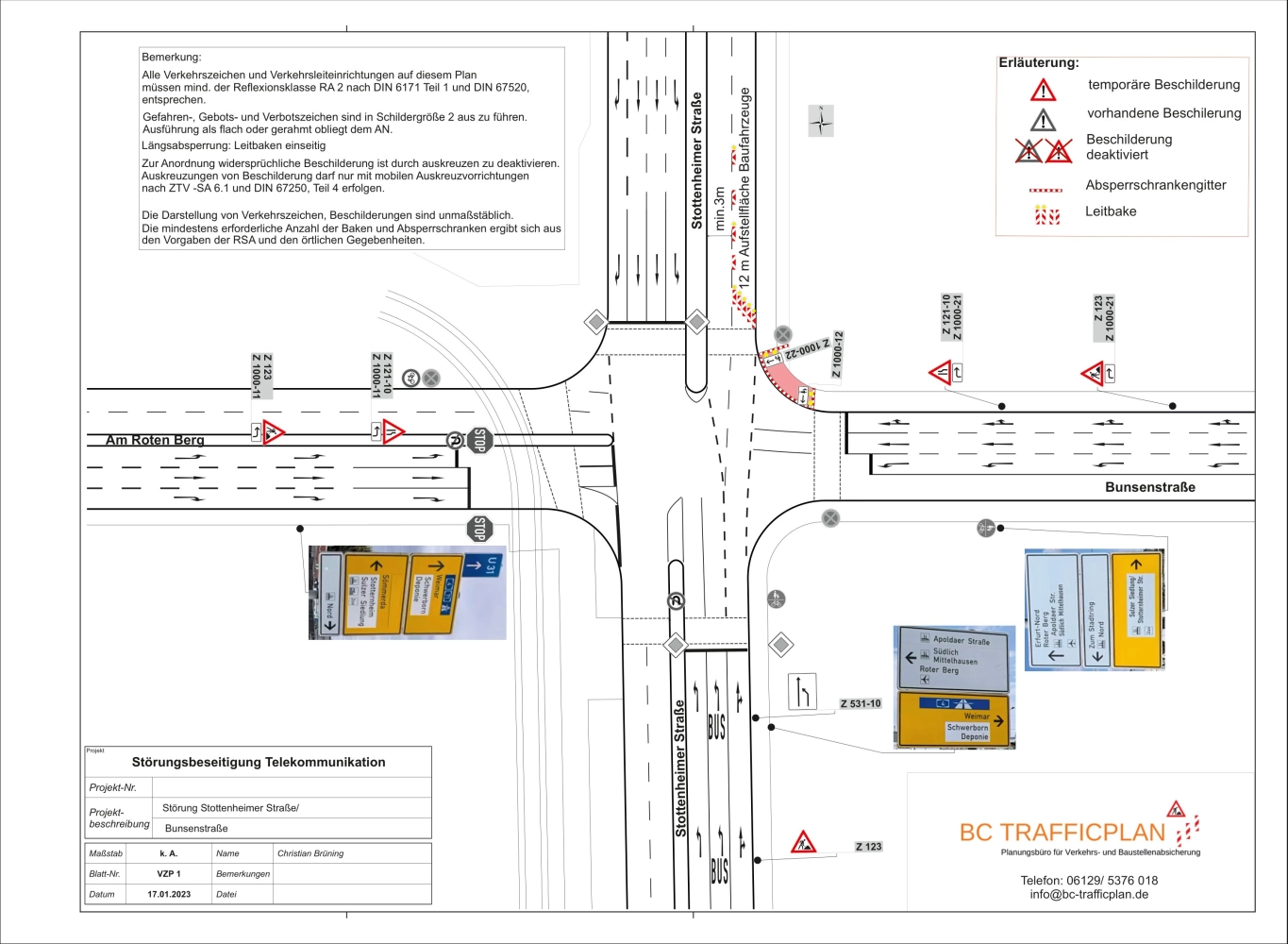 Planung von bc trafficplan