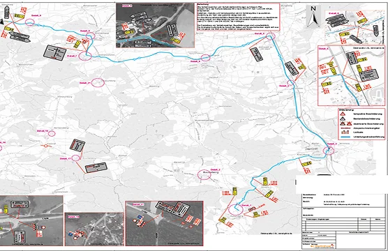 Für eine regelkonforme und verkehrssichere Baustelle - das sind die Verkehrskonzepte von bc trafficplan.