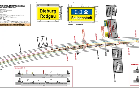 Für eine regelkonforme und verkehrssichere Baustelle - das sind die Verkehrskonzepte von bc trafficplan.